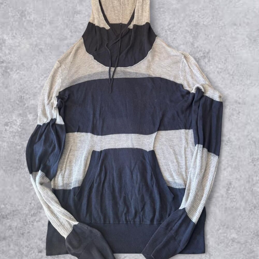 Allsaints Women's White and Grey Hoodie